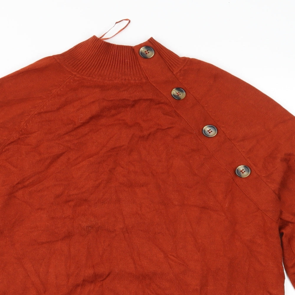 M&Co Womens Brown  Knit Pullover Jumper Size 12