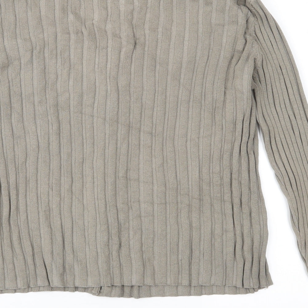 Principles Womens Brown  Knit Cardigan Jumper Size 16
