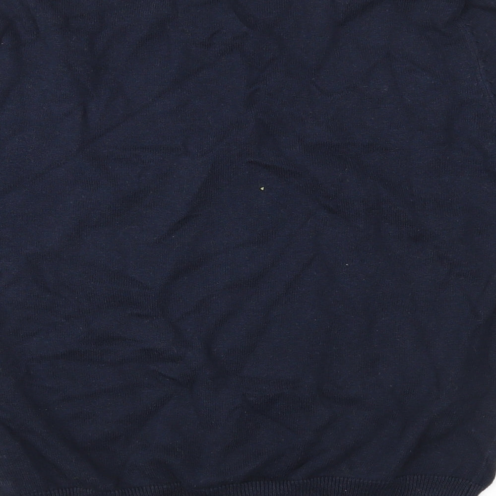 Louche Womens Blue Floral Knit Pullover Jumper Size 10