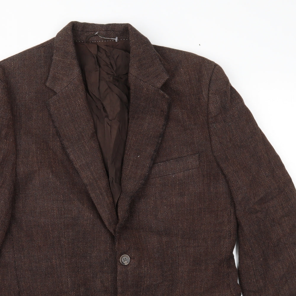 BARUTTI Mens Brown   Jacket Sport Coat Size 40