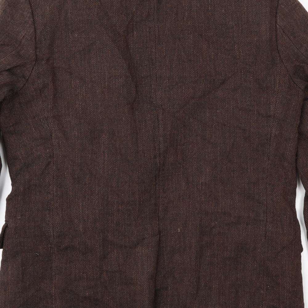 BARUTTI Mens Brown   Jacket Sport Coat Size 40