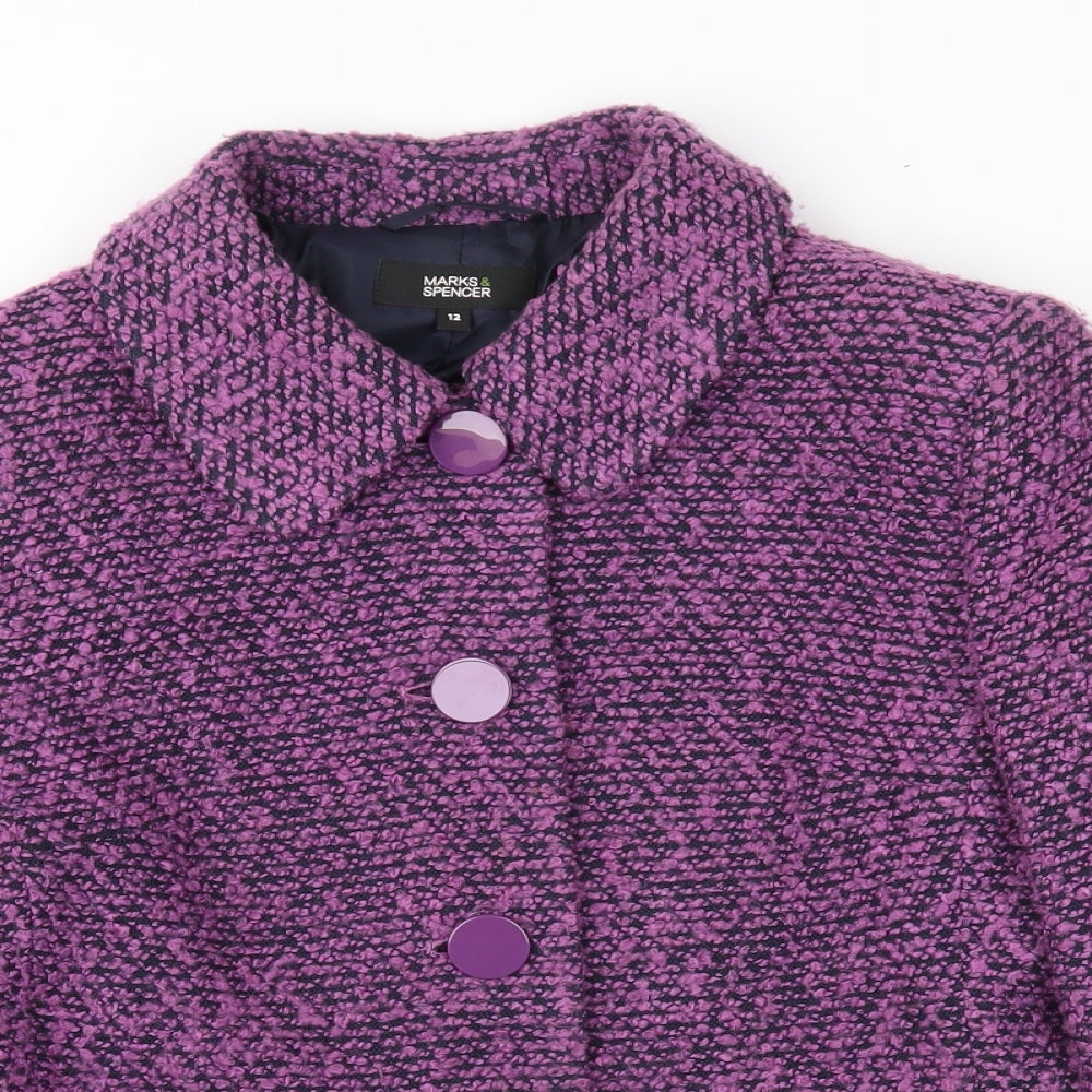 Marks and Spencer Womens Pink   Jacket Coat Size 12