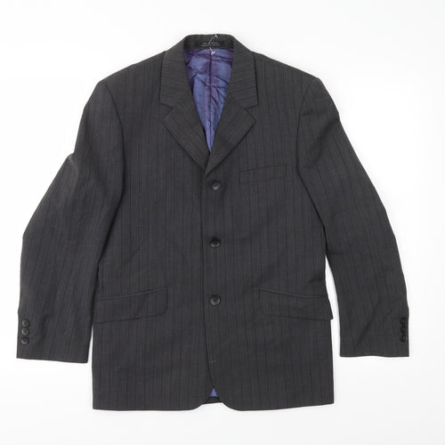 Ragazzi Boys Grey Striped  Jacket  Size 14 Years  - Suit Jacket
