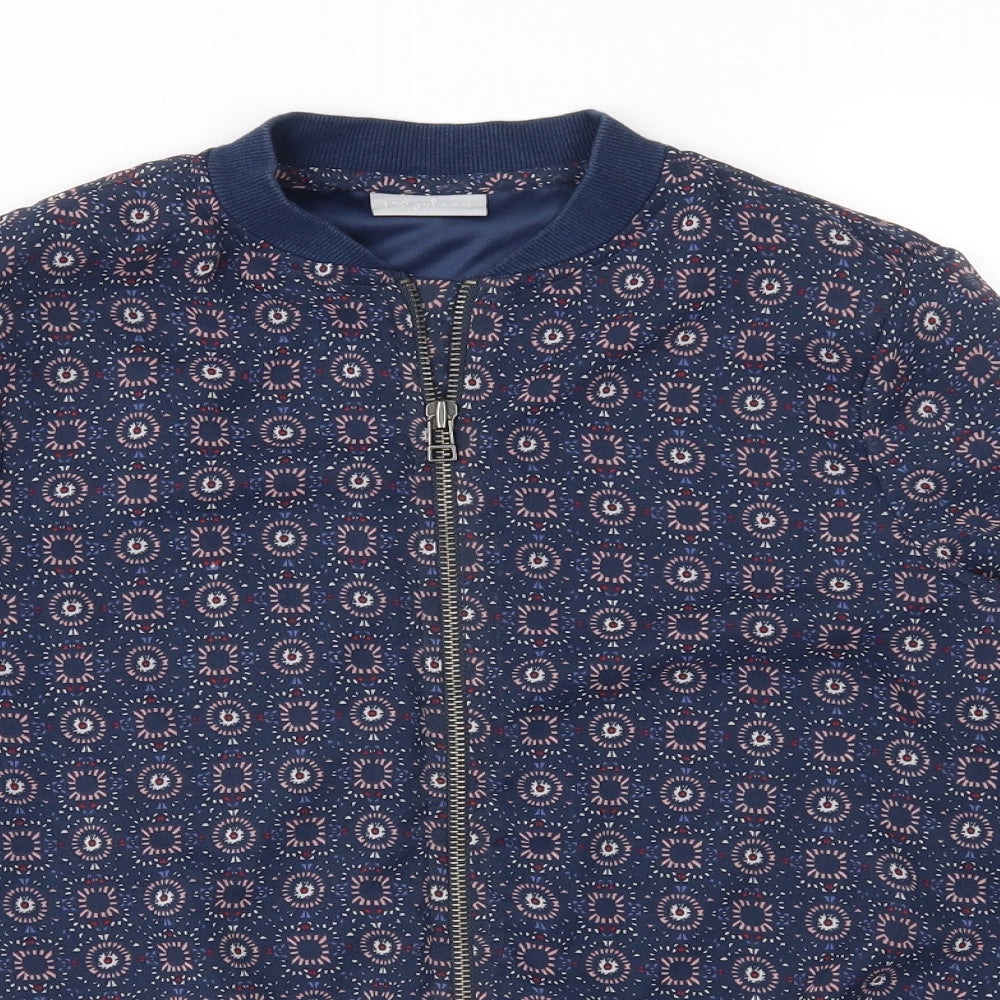 Matalan Girls Blue Floral  Bomber Jacket Jacket Size 13 Years