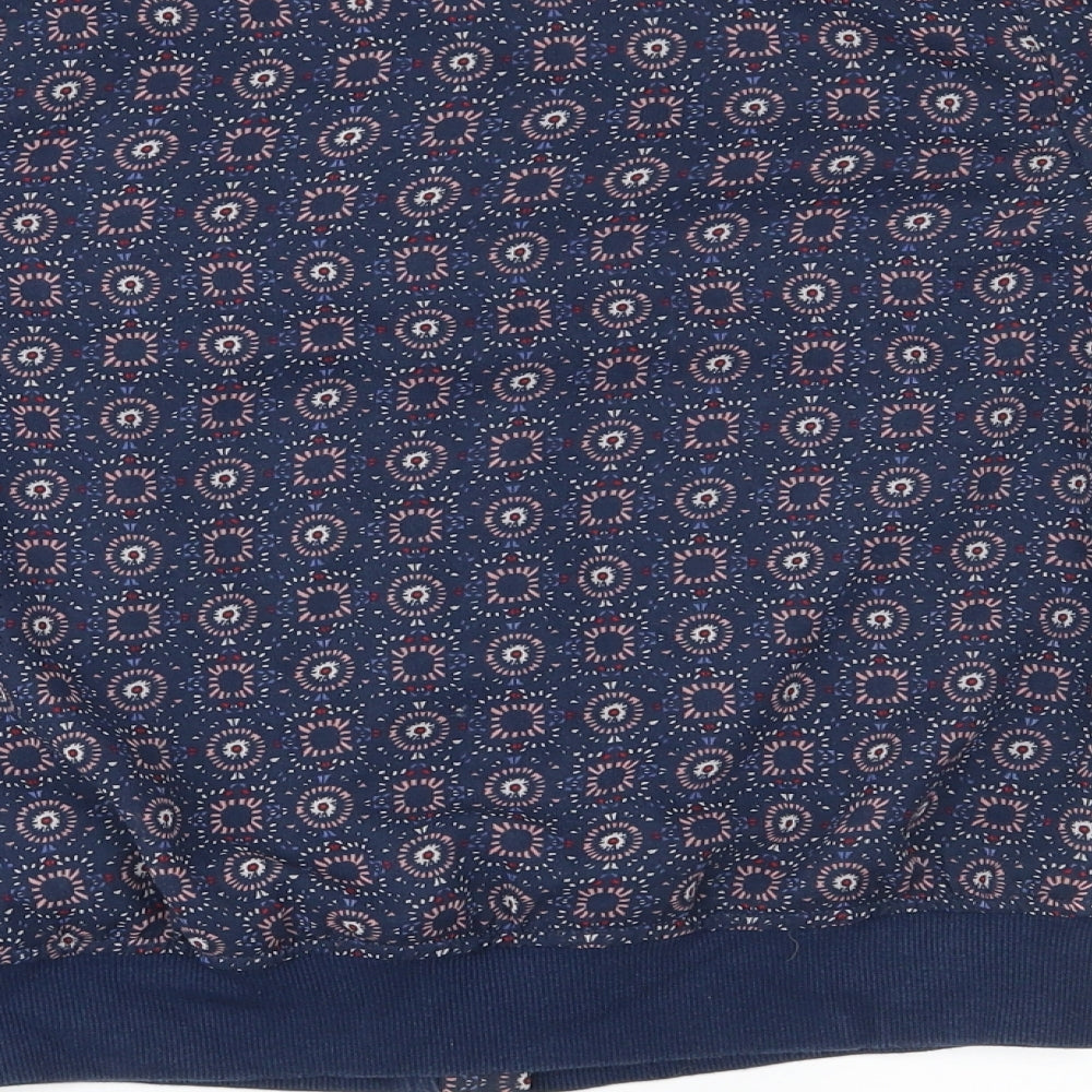 Matalan Girls Blue Floral  Bomber Jacket Jacket Size 13 Years