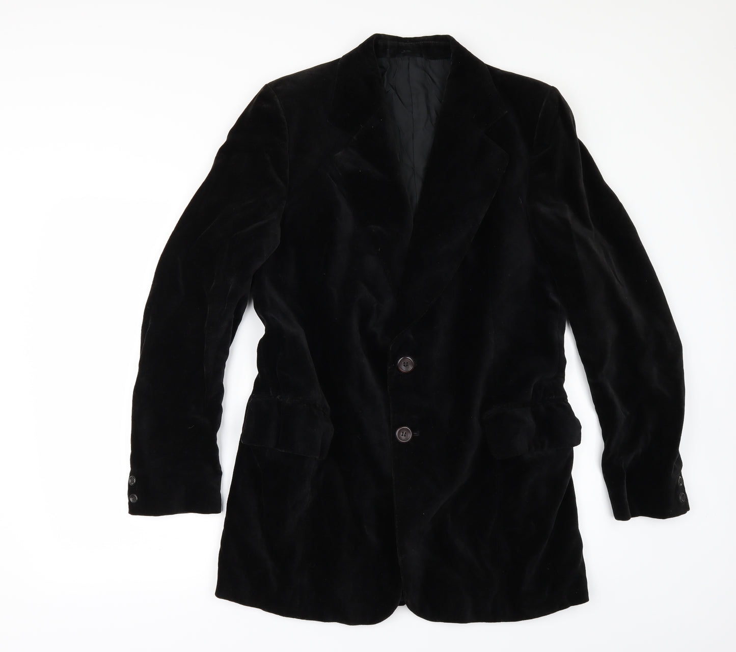 JOHN ANTHONY Mens Black   Jacket Blazer Size 36