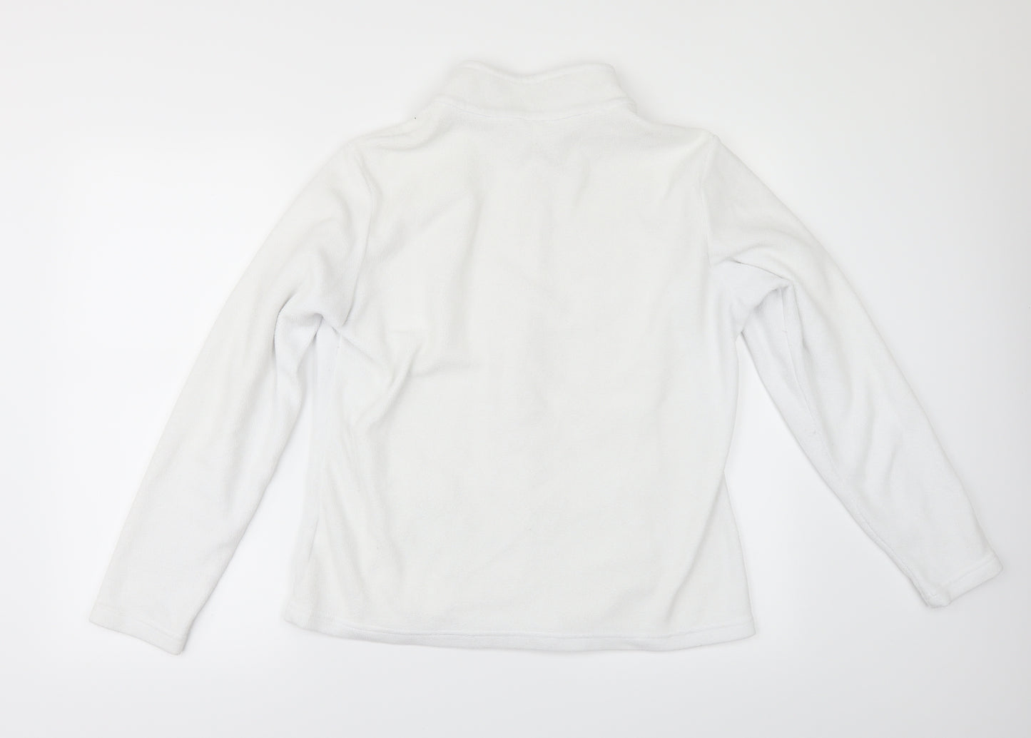 Marks and Spencer Womens White  Fleece Jacket  Size 16
