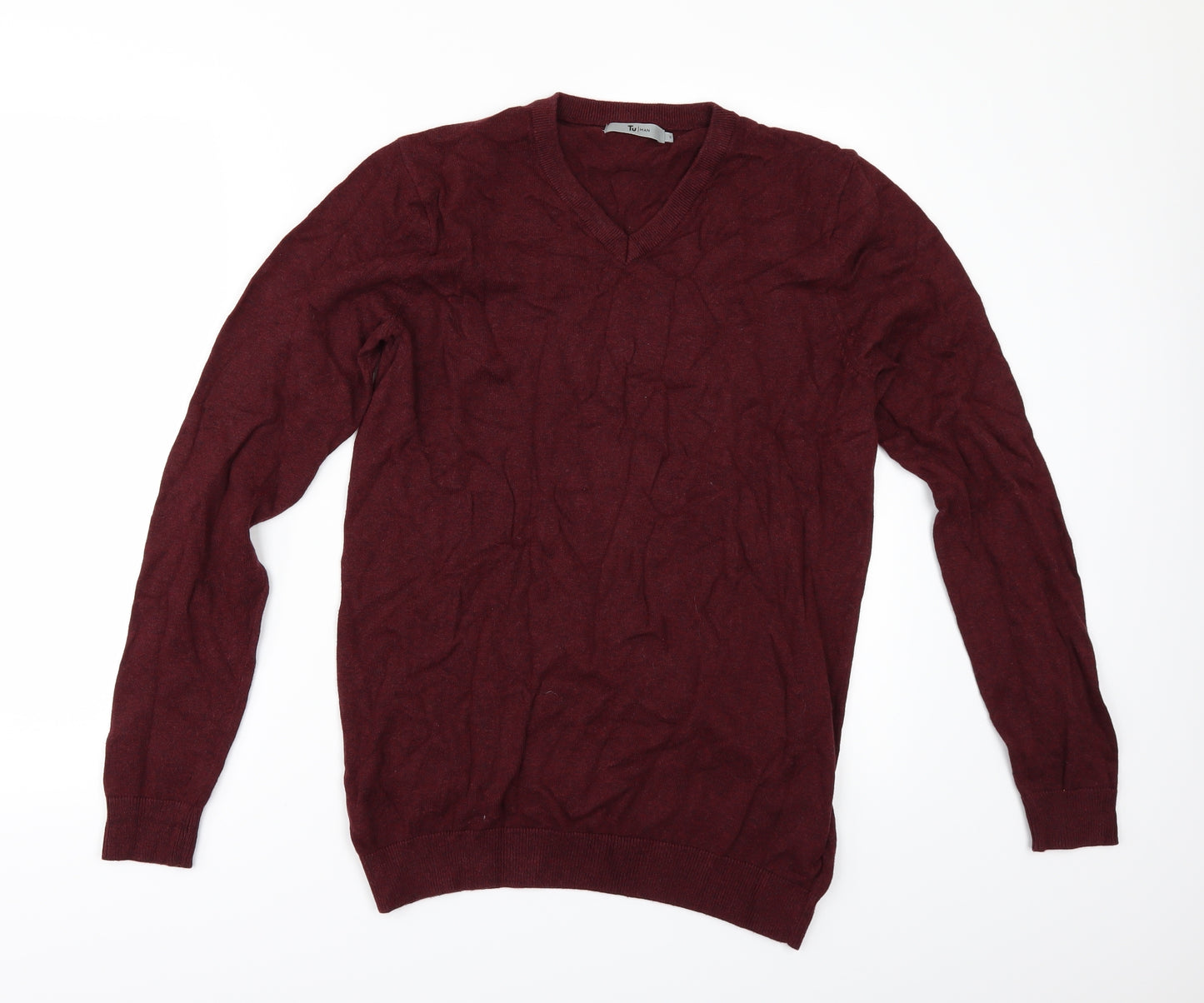 TU Mens Red   Pullover Jumper Size S