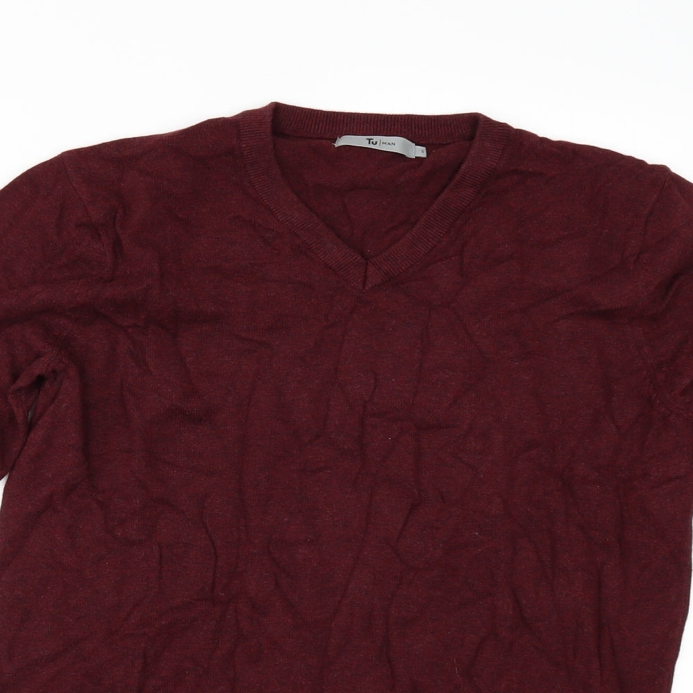 TU Mens Red   Pullover Jumper Size S