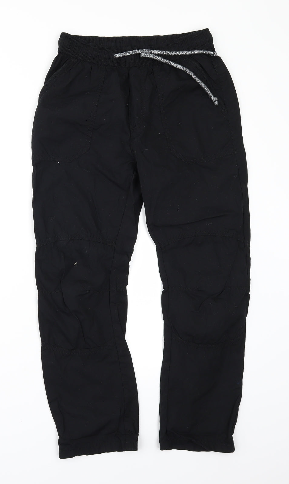 Marks and Spencer Boys Black   Cargo Trousers Size 9-10 Years