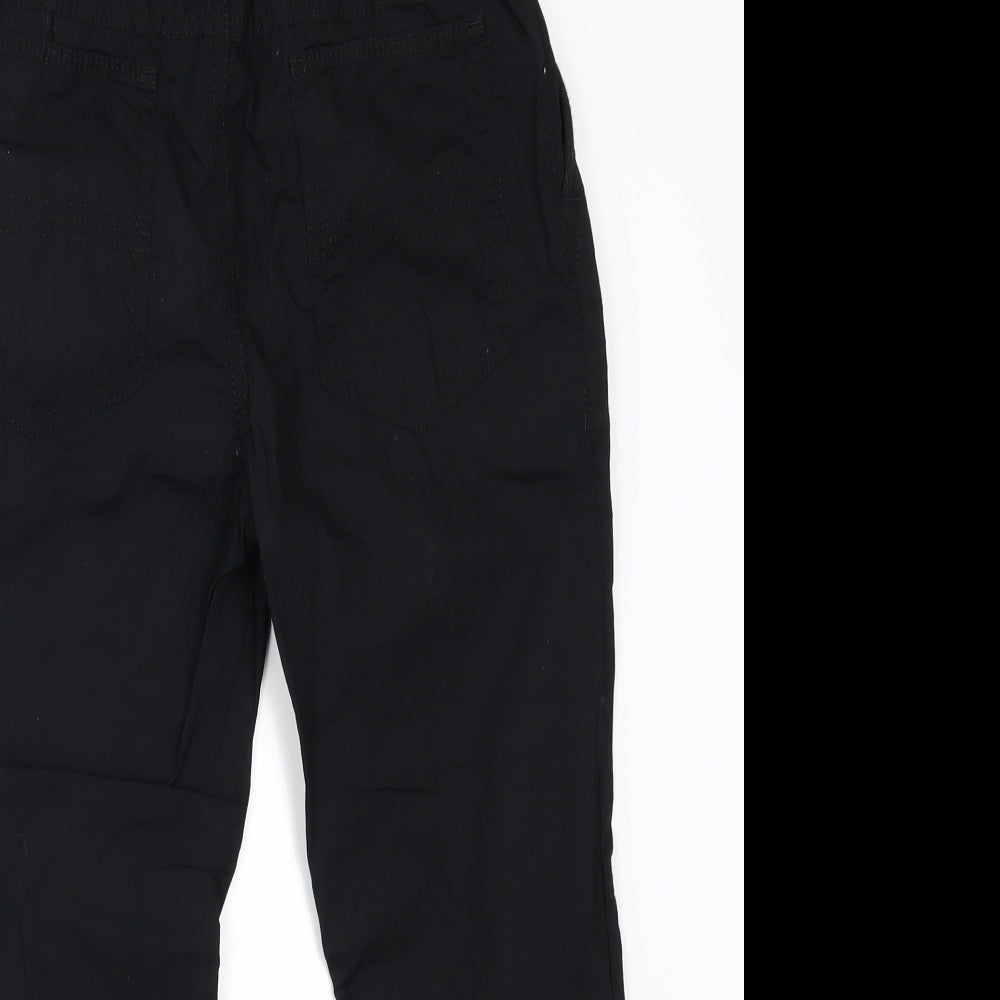 Marks and Spencer Boys Black   Cargo Trousers Size 9-10 Years