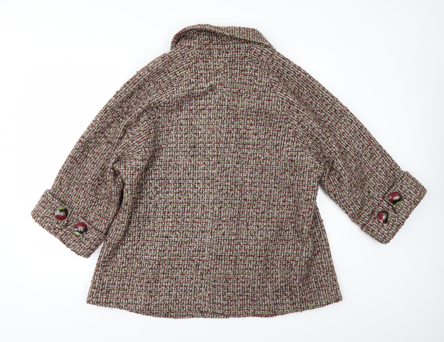 Per Una Womens Multicoloured   Pea Coat Jacket Size 16