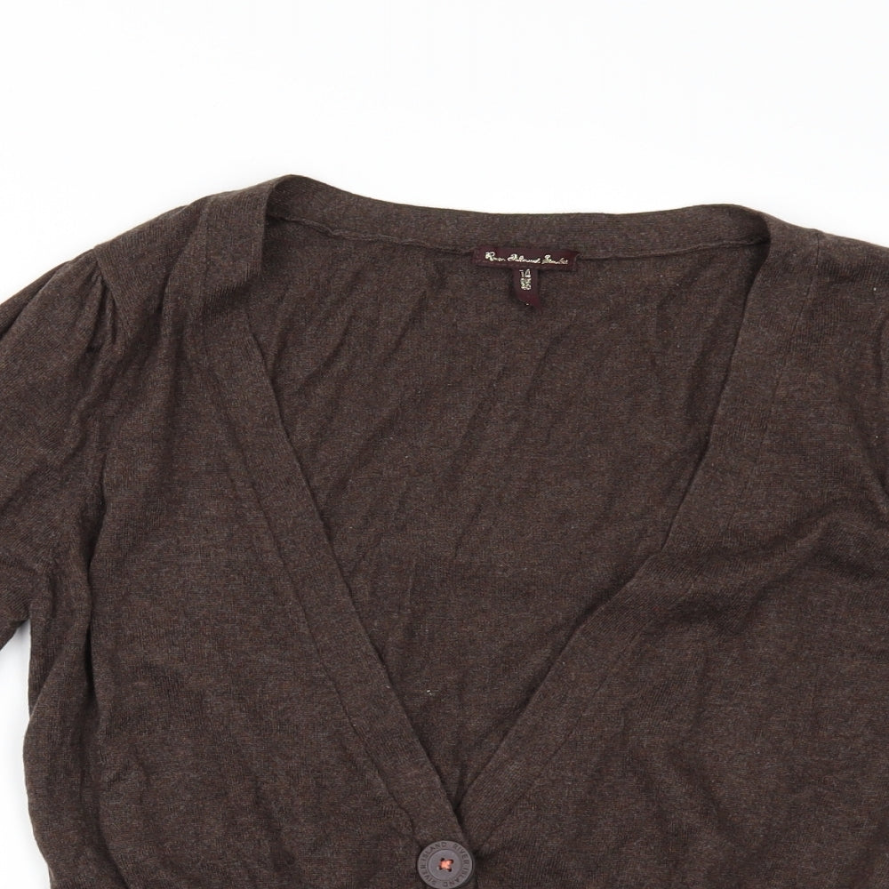 River Island Womens Brown   Cardigan Jumper Size 14