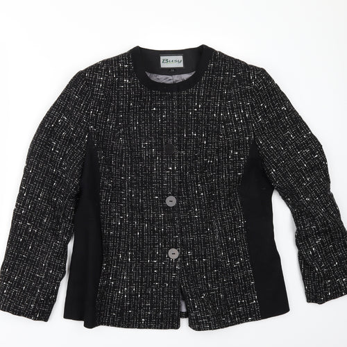 Busy Womens Black   Jacket  Size 14