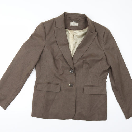 PLANET Womens Brown   Jacket Suit Jacket Size 14