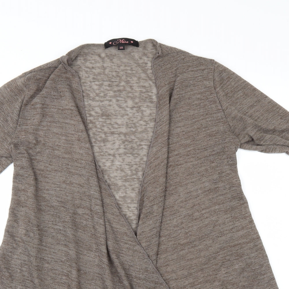 Miso Womens Brown   Cardigan Jumper Size 10