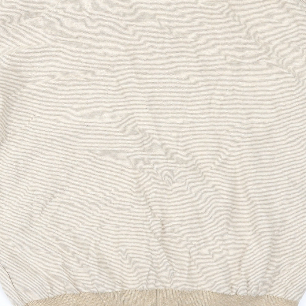 Primark Mens Beige Striped  Pullover Jumper Size M