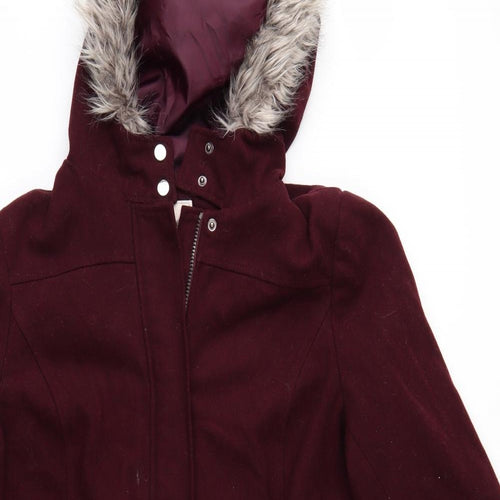 George Womens Red   Overcoat Coatigan Size 18