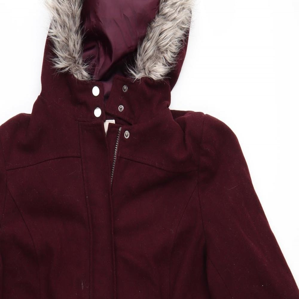 George Womens Red   Overcoat Coatigan Size 18