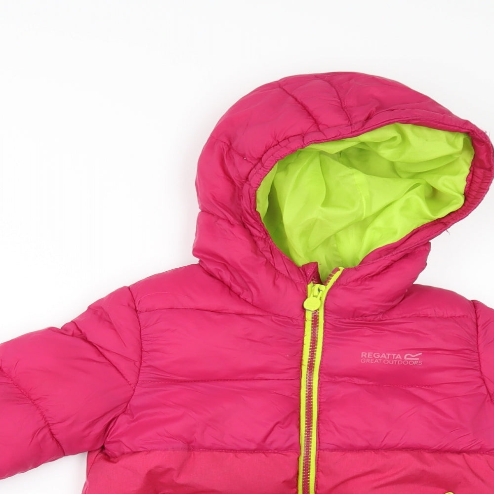 Regatta Girls Pink   Jacket  Size 3-4 Years