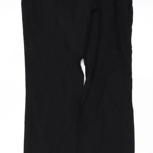 Papaya Womens Black   Trousers  Size 14 L31 in