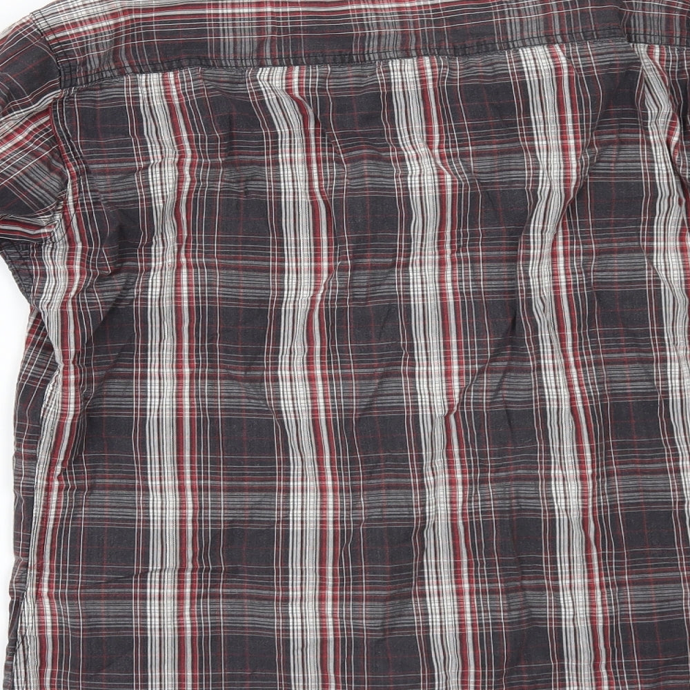New Look Mens Grey Check   Button-Up Size M