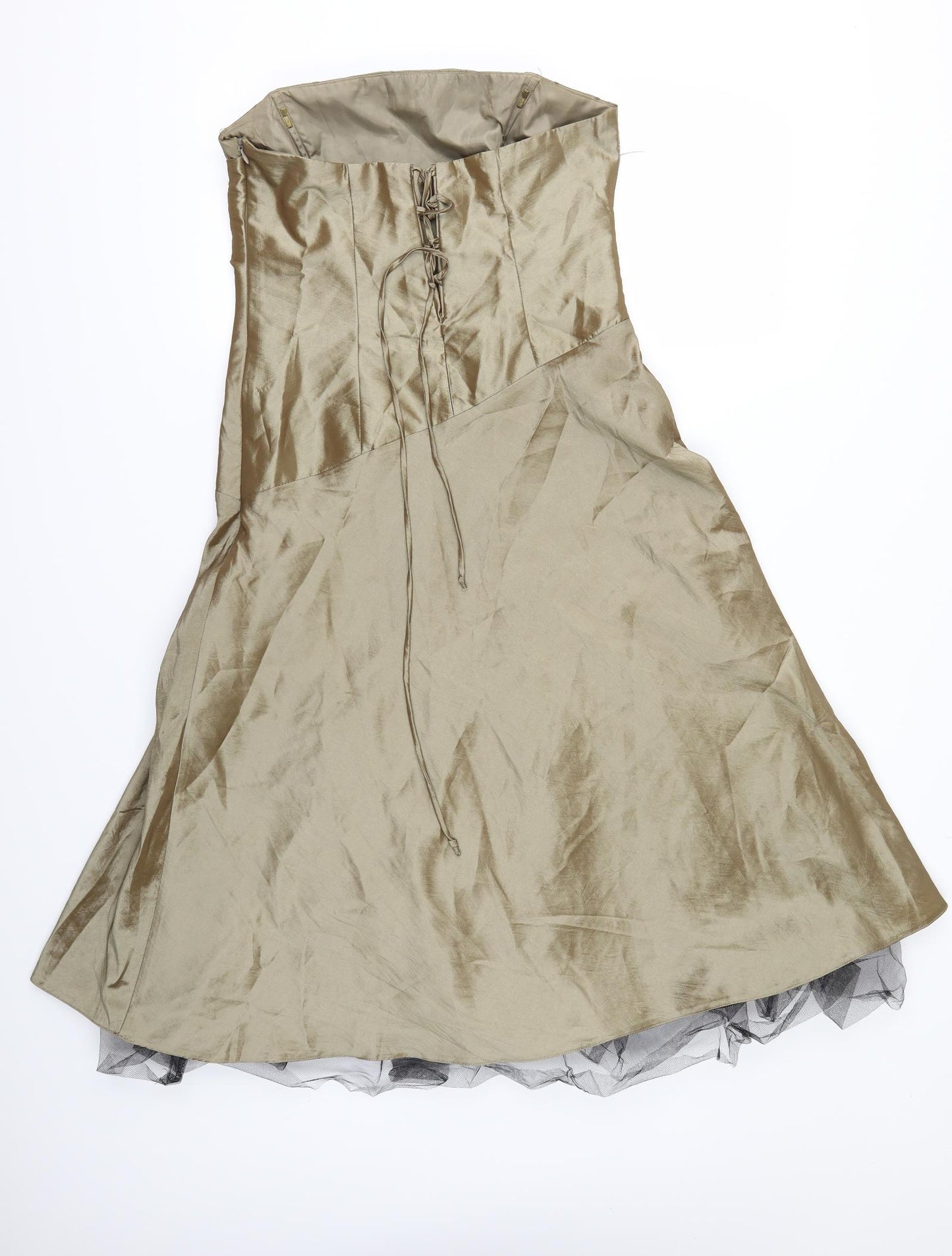 ARIELLA Womens Gold   Ball Gown  Size 12  - Strapless