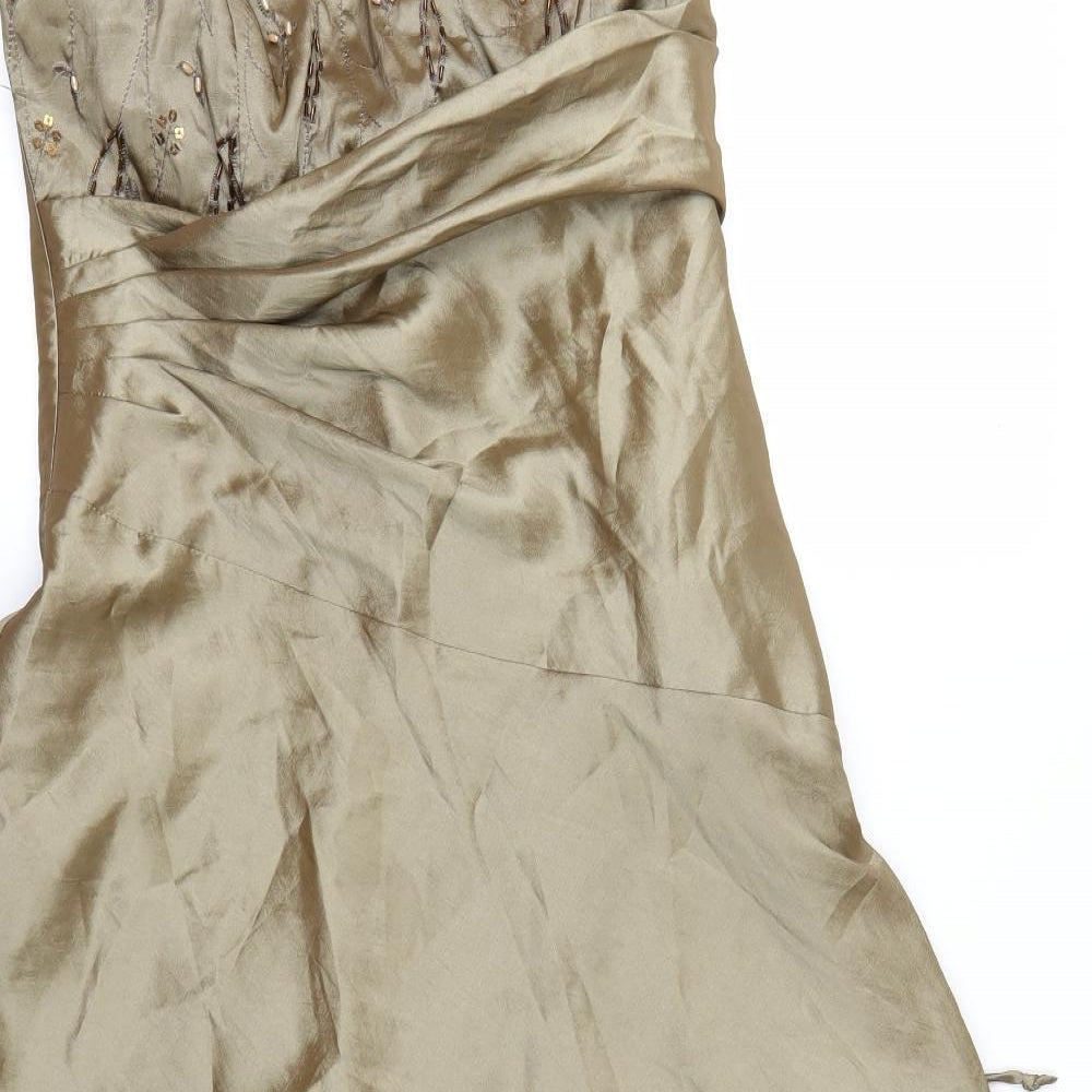 ARIELLA Womens Gold   Ball Gown  Size 12  - Strapless