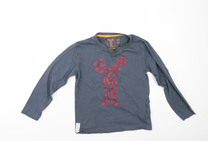 elkline Boys Blue Basic T-Shirt Size 8-9 Years