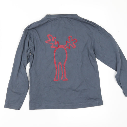 elkline Boys Blue   Basic T-Shirt Size 8-9 Years