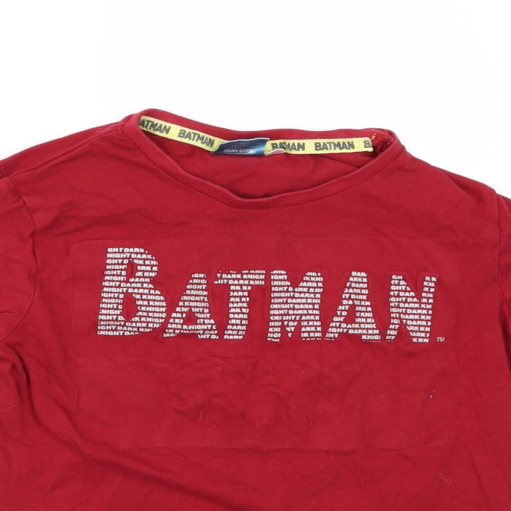 Batman Girls Red   Basic T-Shirt Size 8 Years  - BATMAN