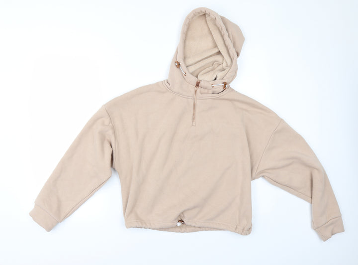 George Womens Beige   Pullover Hoodie Size S