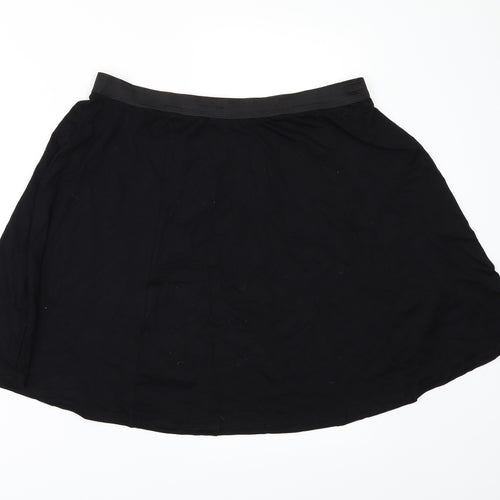 ASOS Womens Black   Skater Skirt Size 16