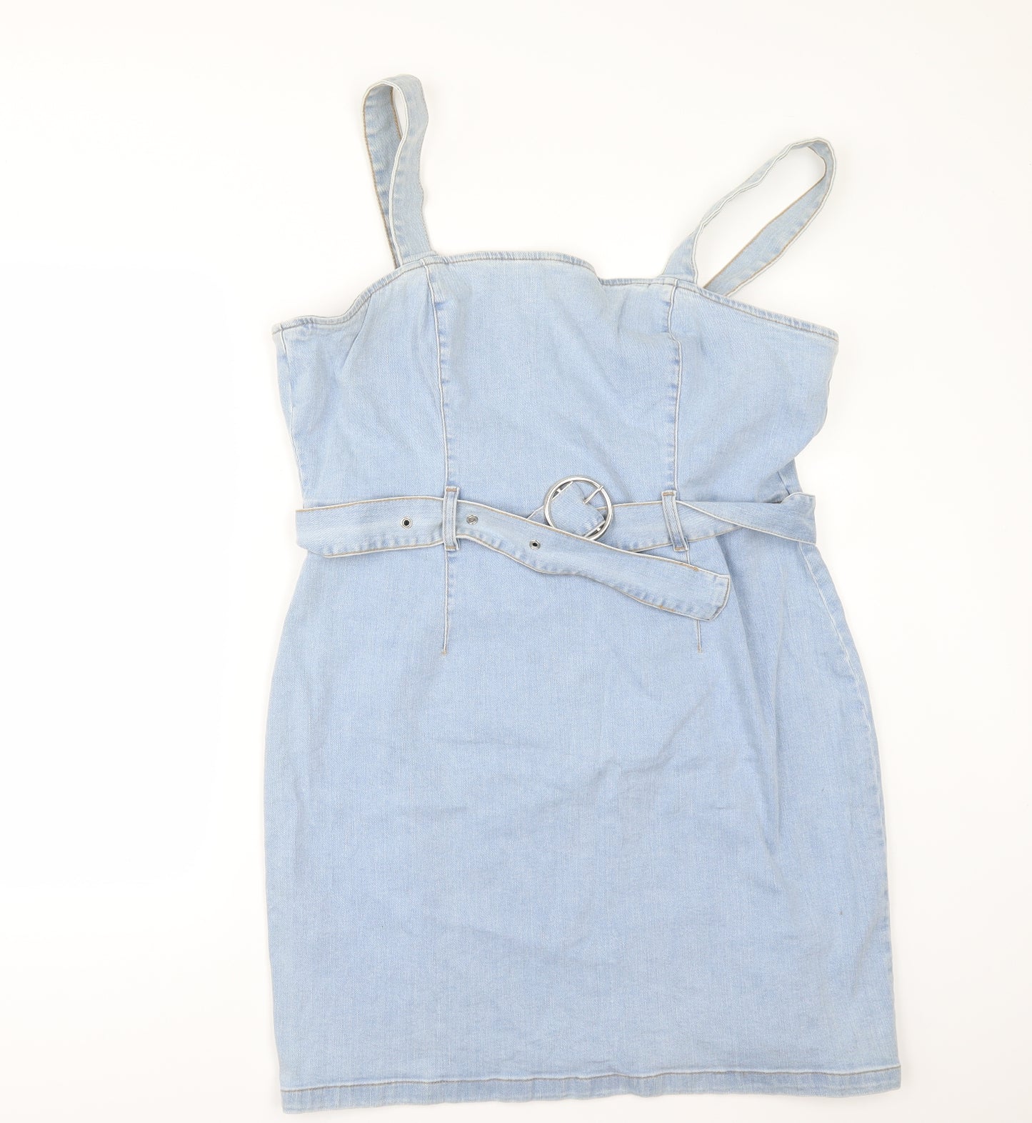 Denim & Co. Womens Blue  Denim Pencil Dress  Size 20