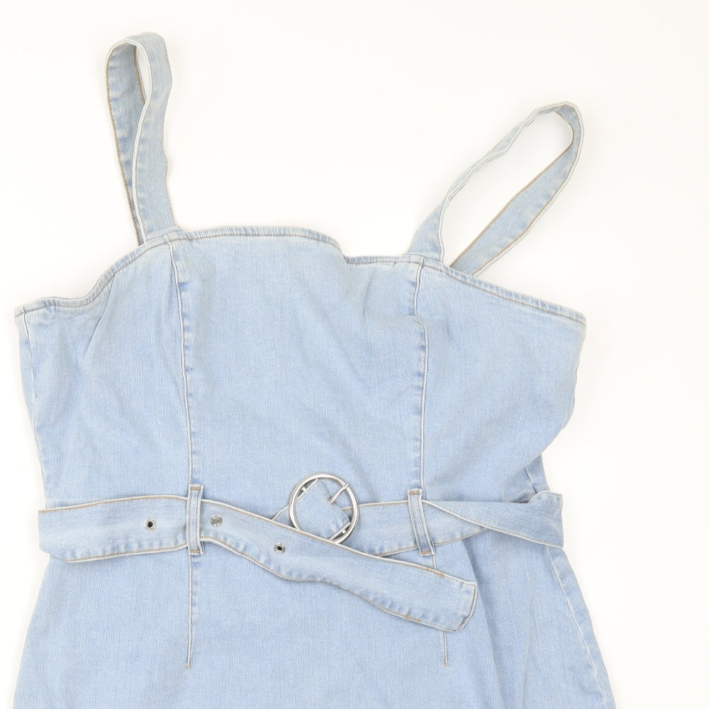 Denim & Co. Womens Blue  Denim Pencil Dress  Size 20