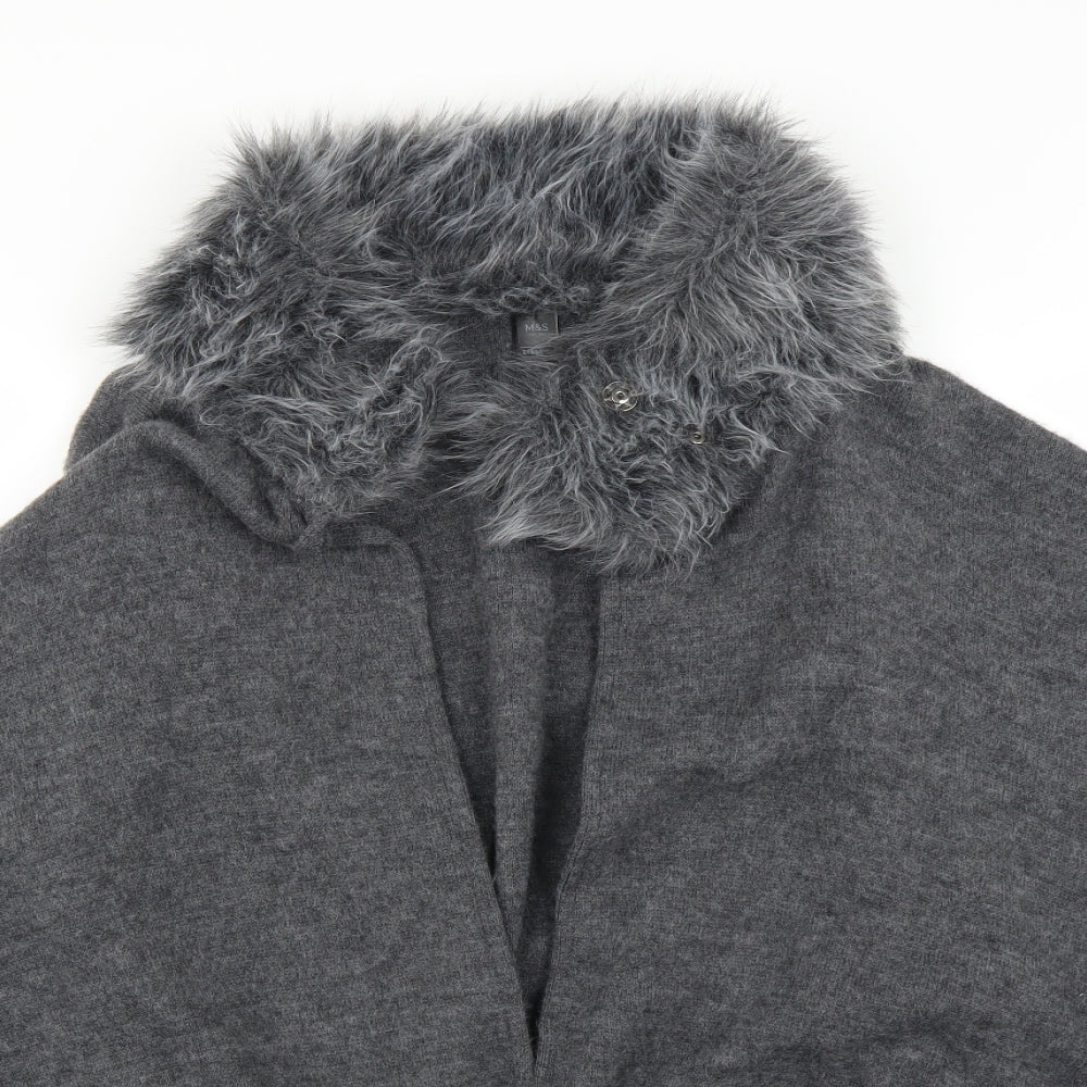 Marks and Spencer Womens Grey   Cape Jumper One Size