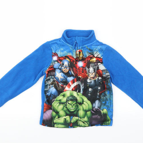 Marvel Boys Blue   Full Zip Jumper Size 3-4 Years  - AVENGERS