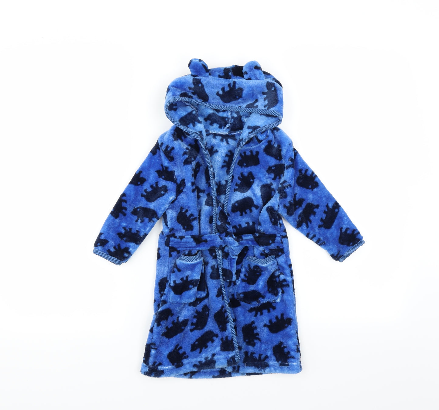 Sainsburys Baby Blue    Robe Size 12-18 Months  - BEAR