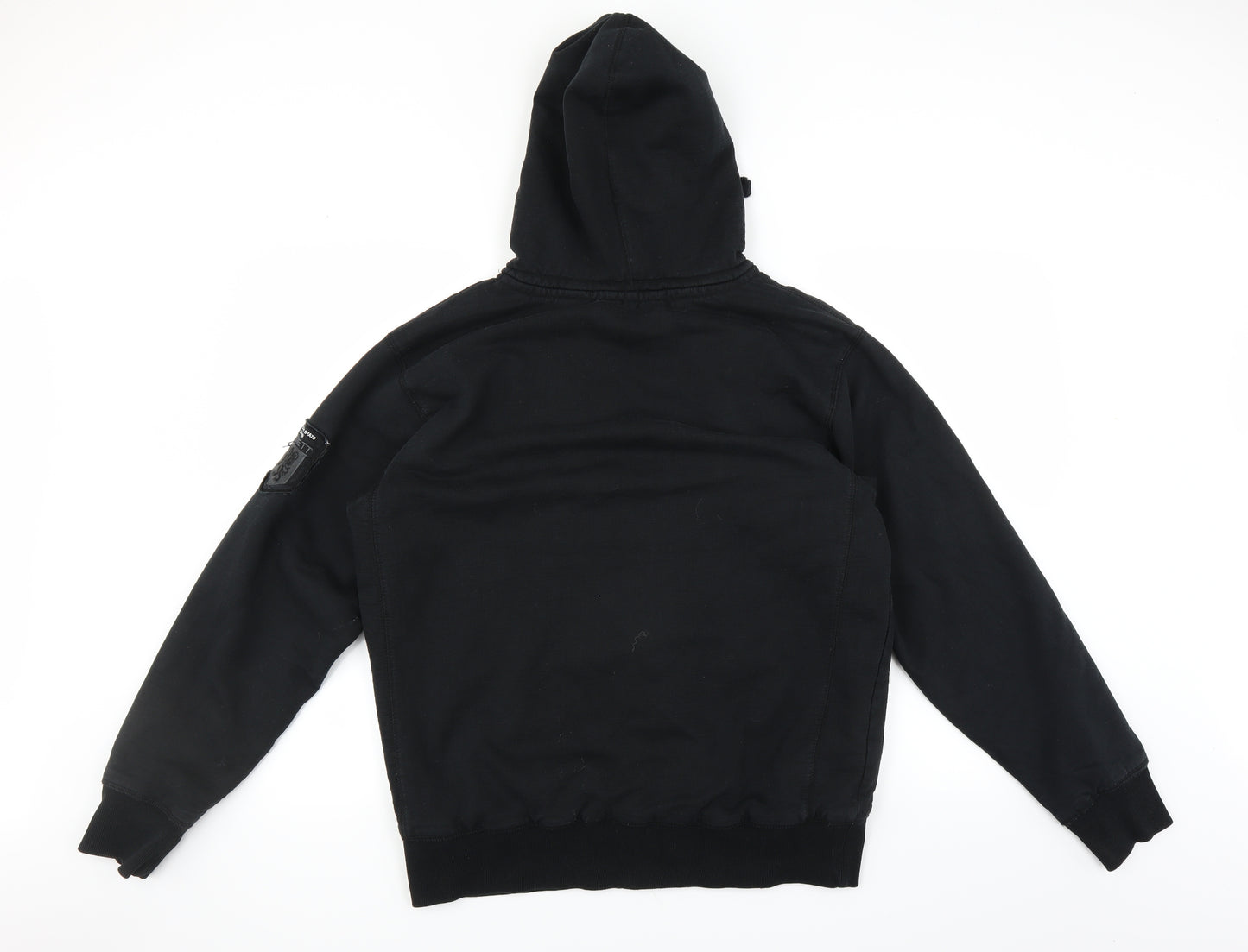 Hamnett Mens Black   Full Zip Hoodie Size L