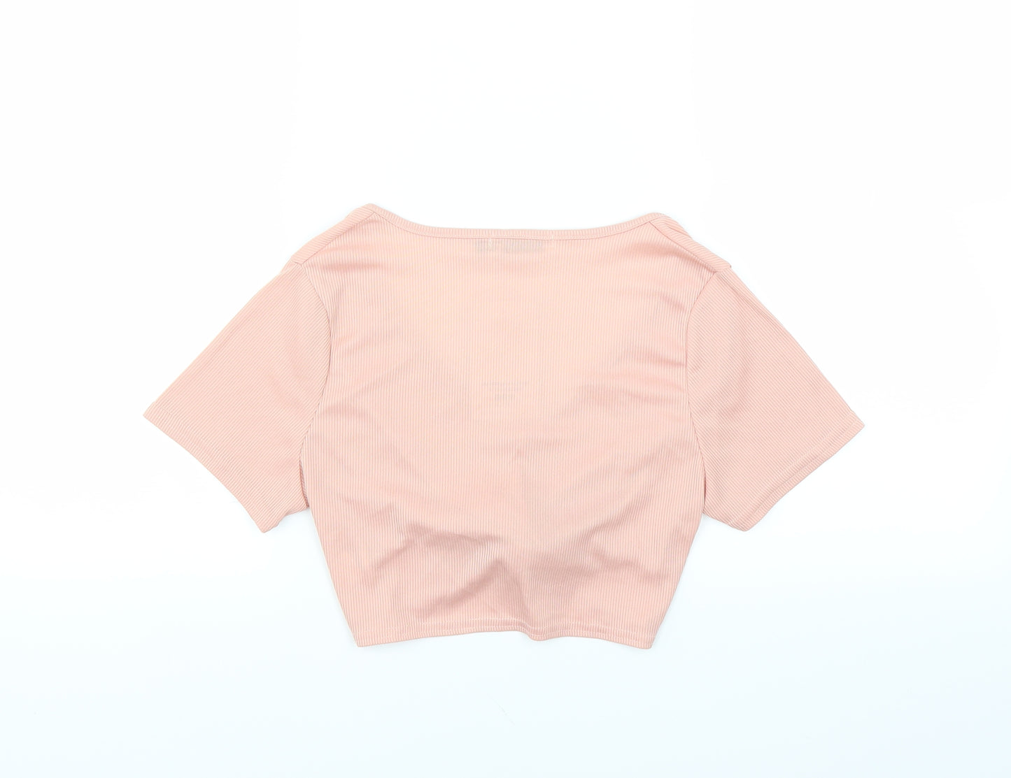 Femme Luxe Womens Pink   Cropped T-Shirt Size 10