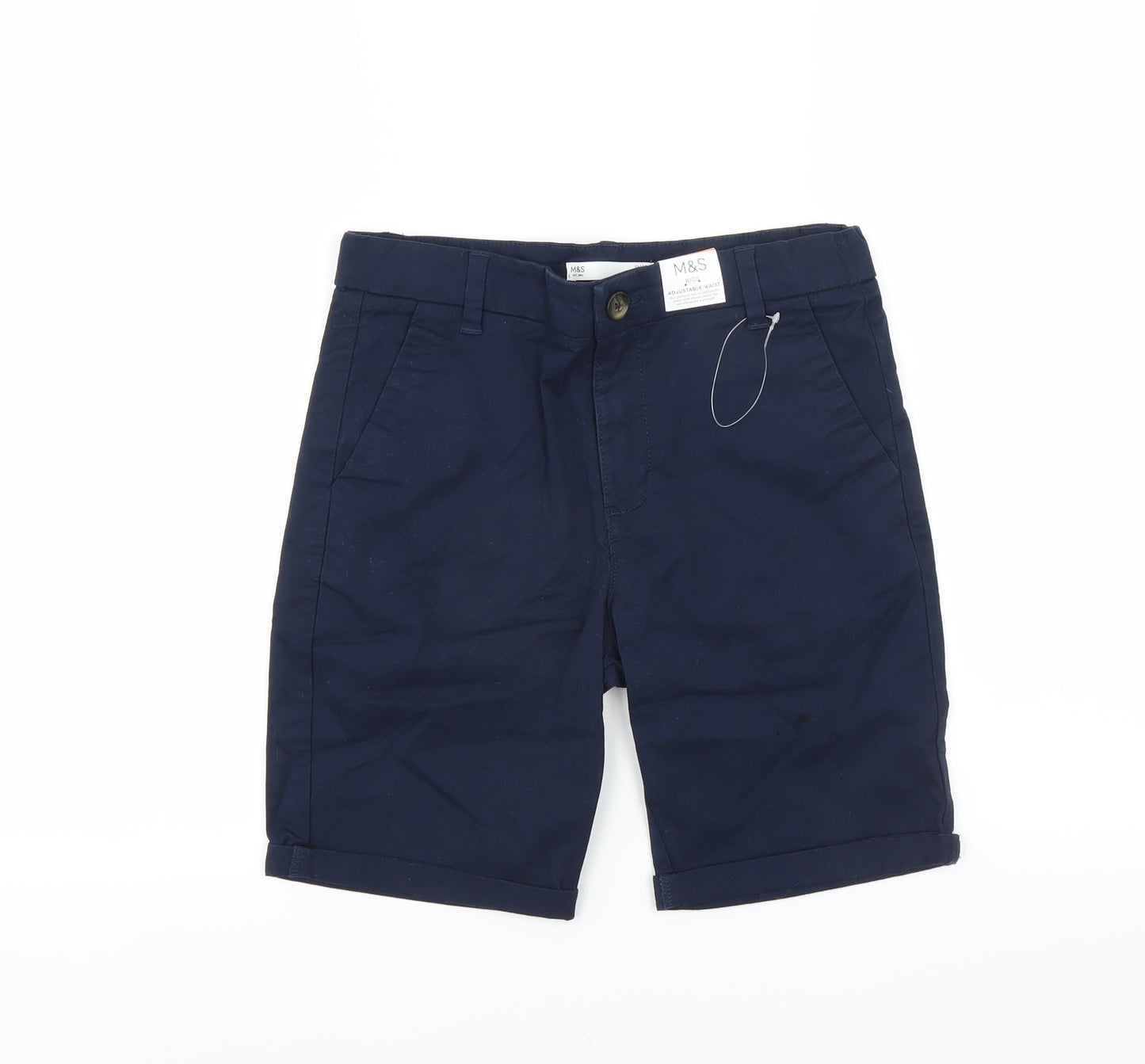 Marks and Spencer Boys Blue   Chino Shorts Size 10-11 Years