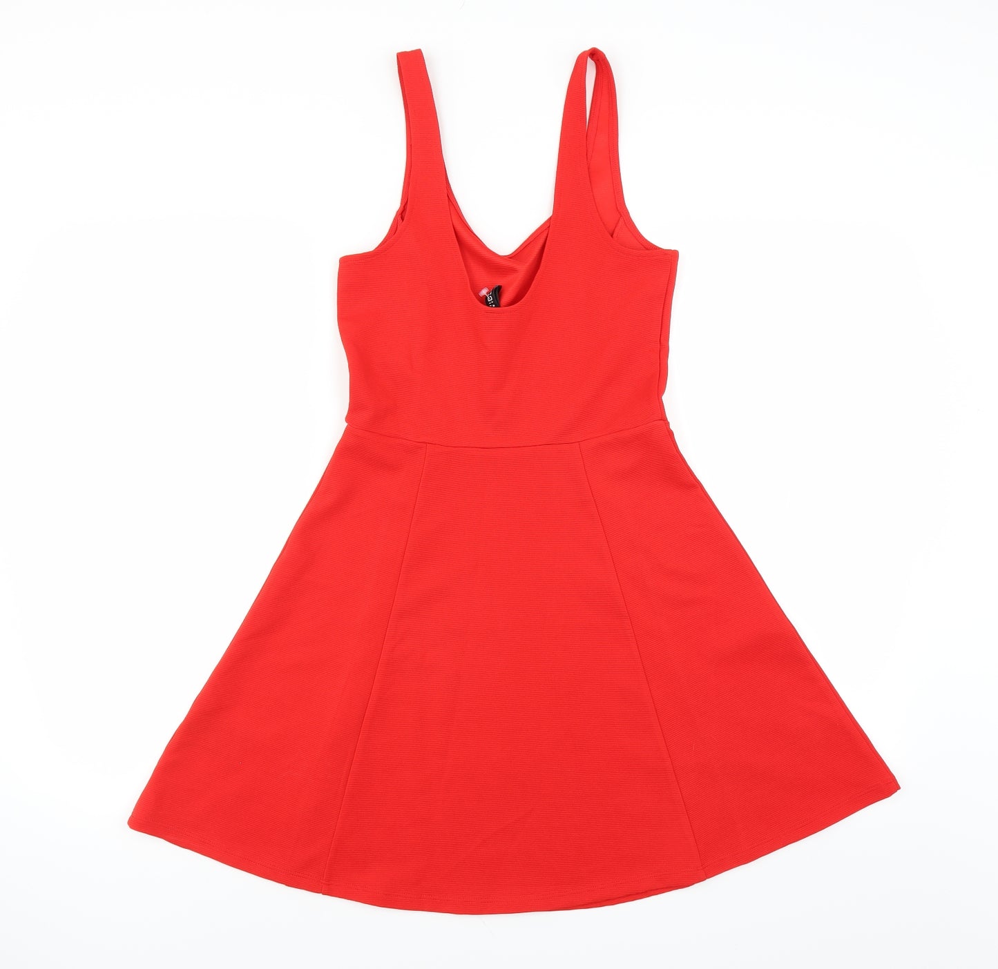 Divided by H&M Womens Red   Skater Dress  Size 8