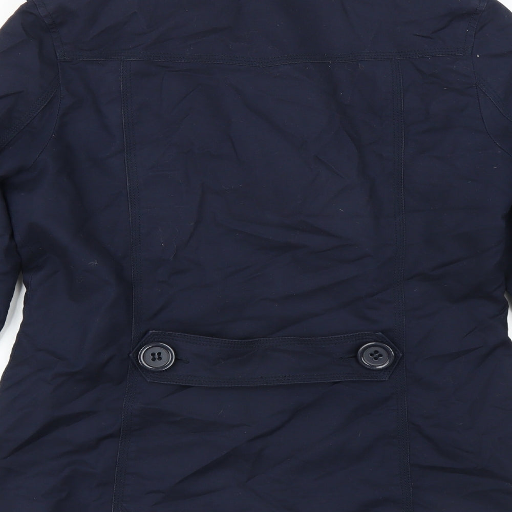 Oasis Womens Blue   Military Jacket Jacket Size S