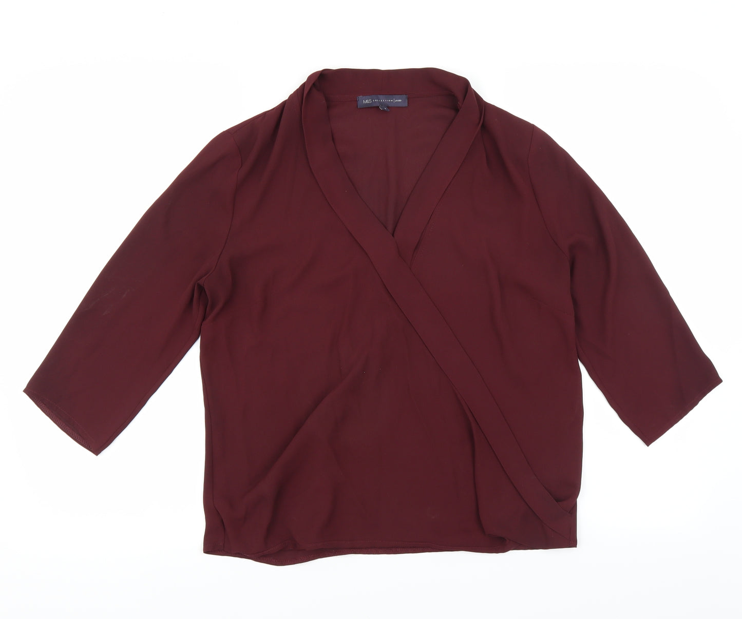 Marks and Spencer Womens Purple   Basic Blouse Size 10