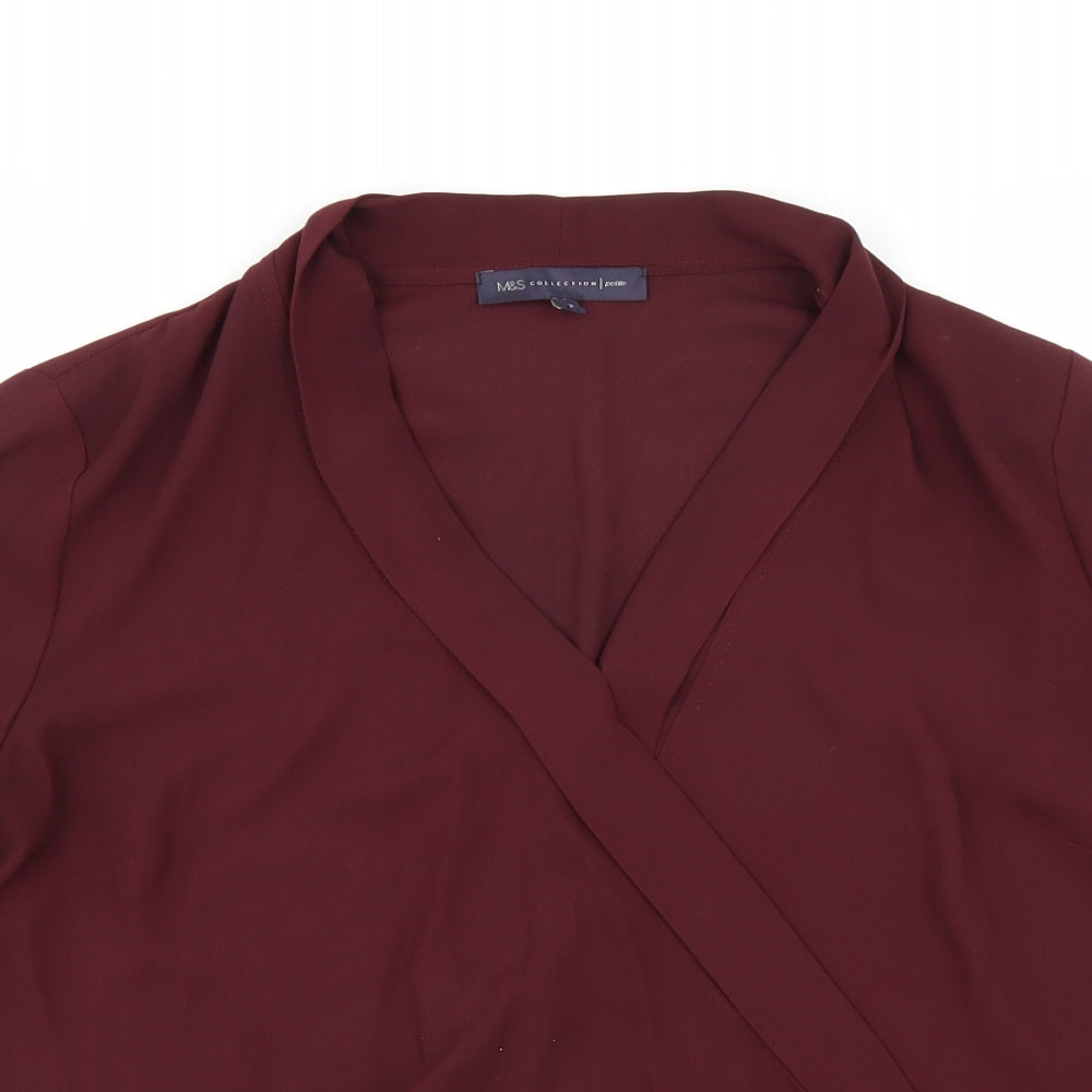 Marks and Spencer Womens Purple   Basic Blouse Size 10