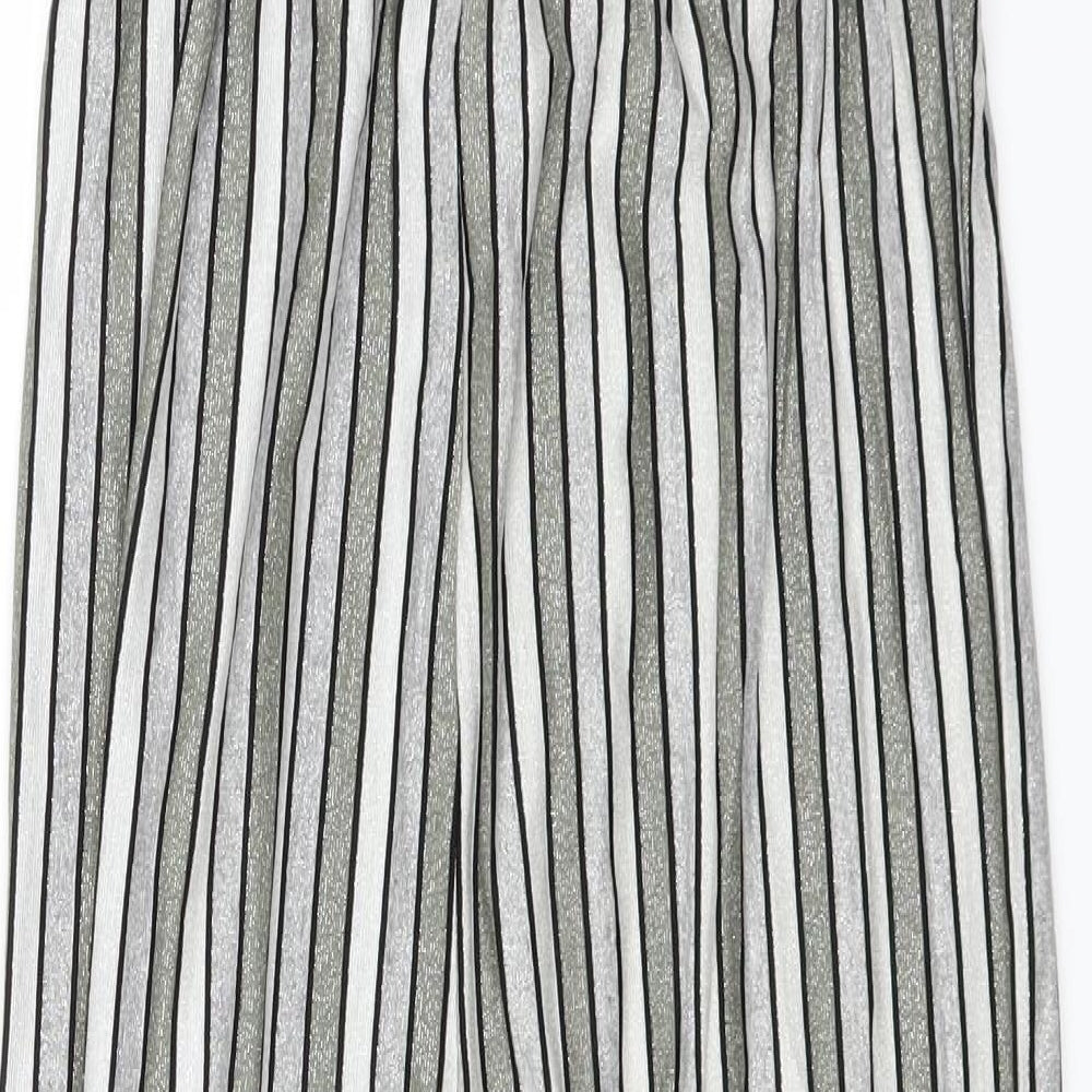 Made in Italy Womens Green Striped  Jumpsuit One-Piece Size 14