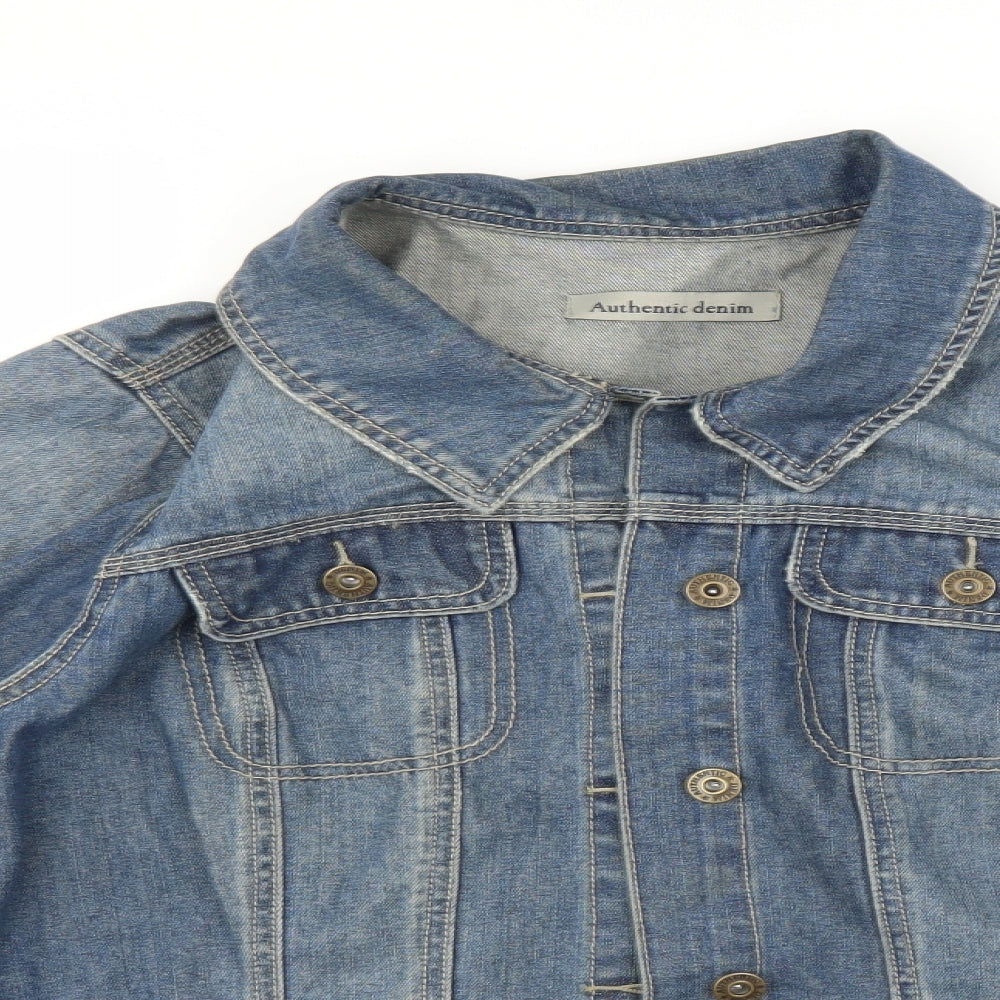 Authentic Womens Blue  Denim Jacket  Size 22
