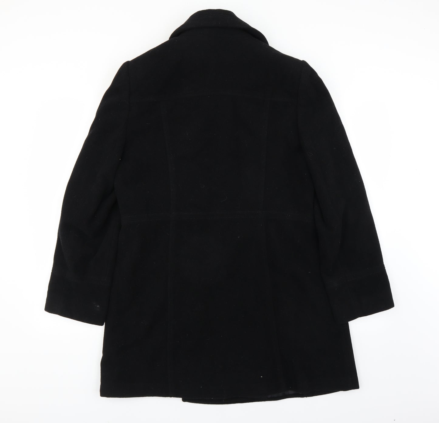 BHS Womens Black   Overcoat Coat Size 16