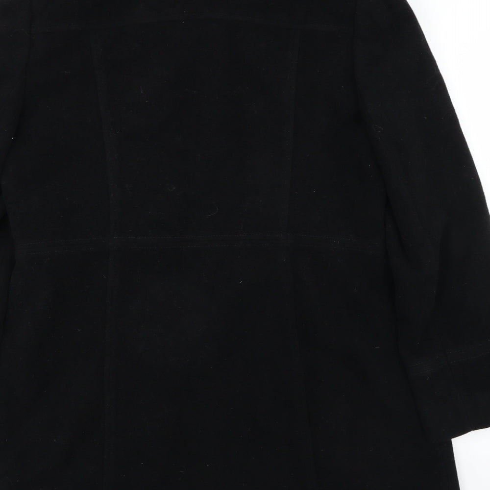 BHS Womens Black   Overcoat Coat Size 16