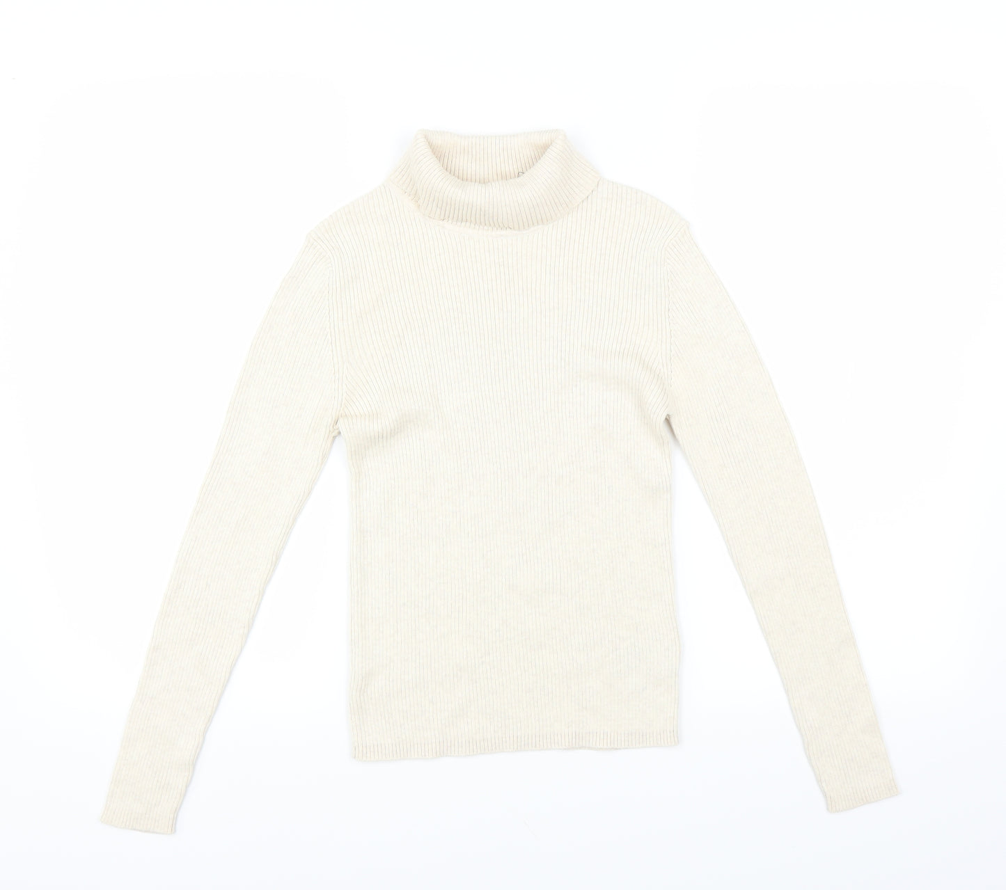 Marks and Spencer Girls Beige   Pullover Jumper Size 11-12 Years